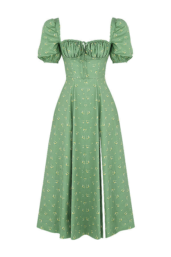 Aviana - Robe à Manches Bouffantes Bloom