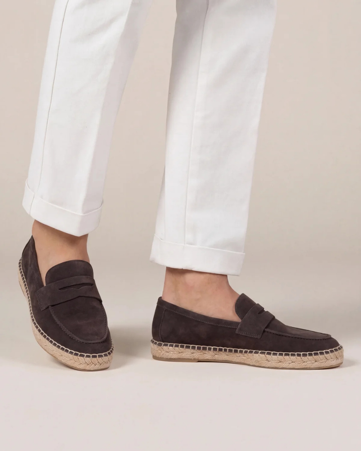 Espadrilles Coffee Suède Riviera