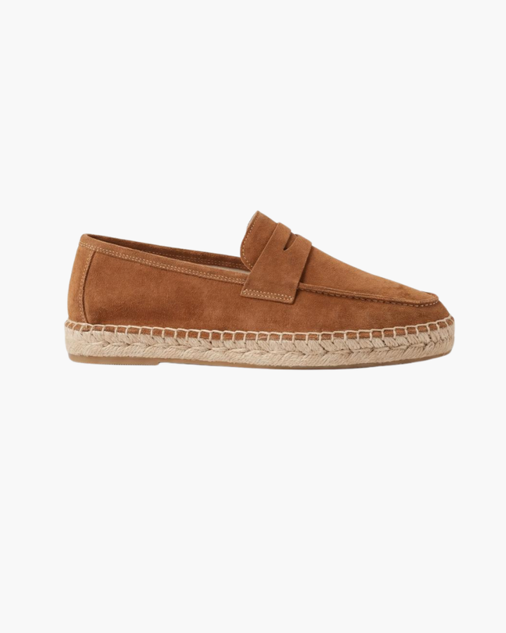 Espadrilles Riviera en Suède Marron