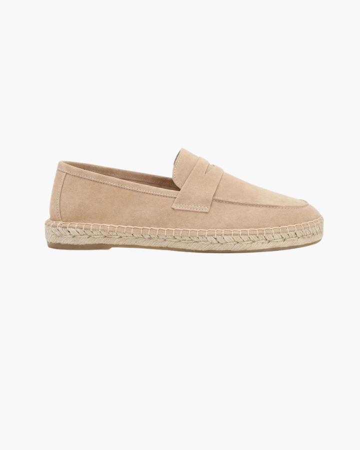 Espadrilles Riviera en Suède Beige