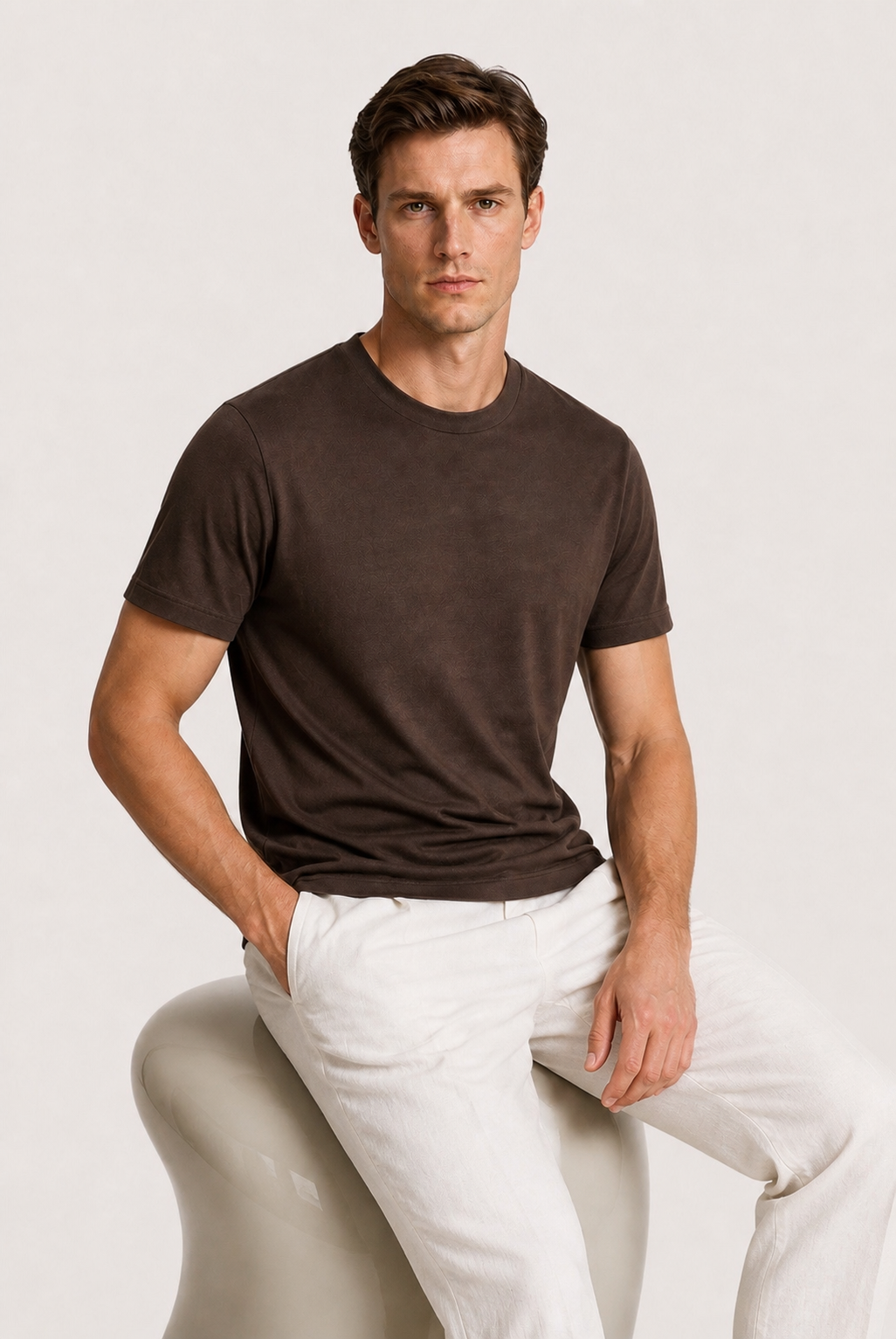 T-shirt Azuro Marron