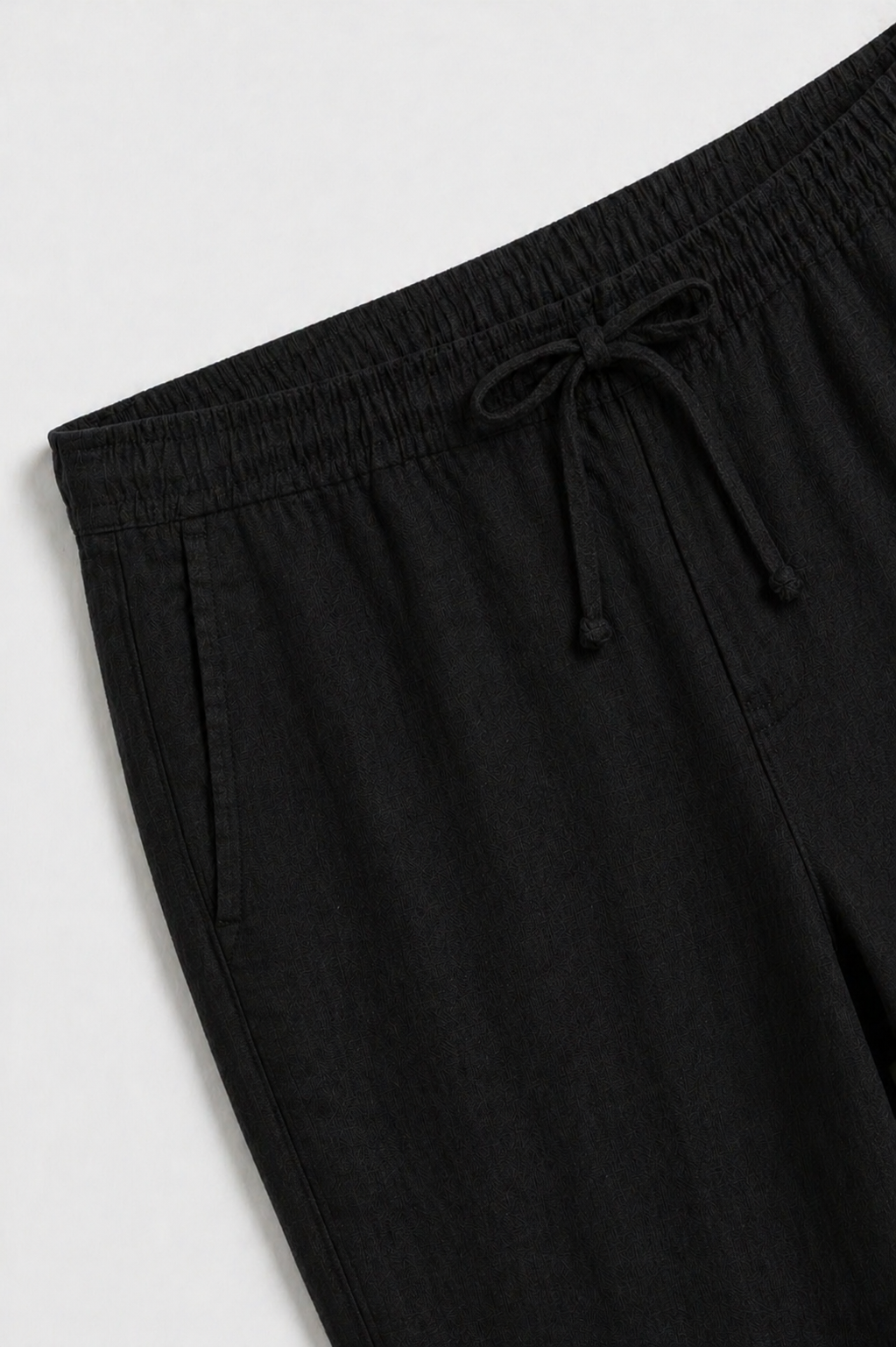 Pantalons Bayside en Lin Noir
