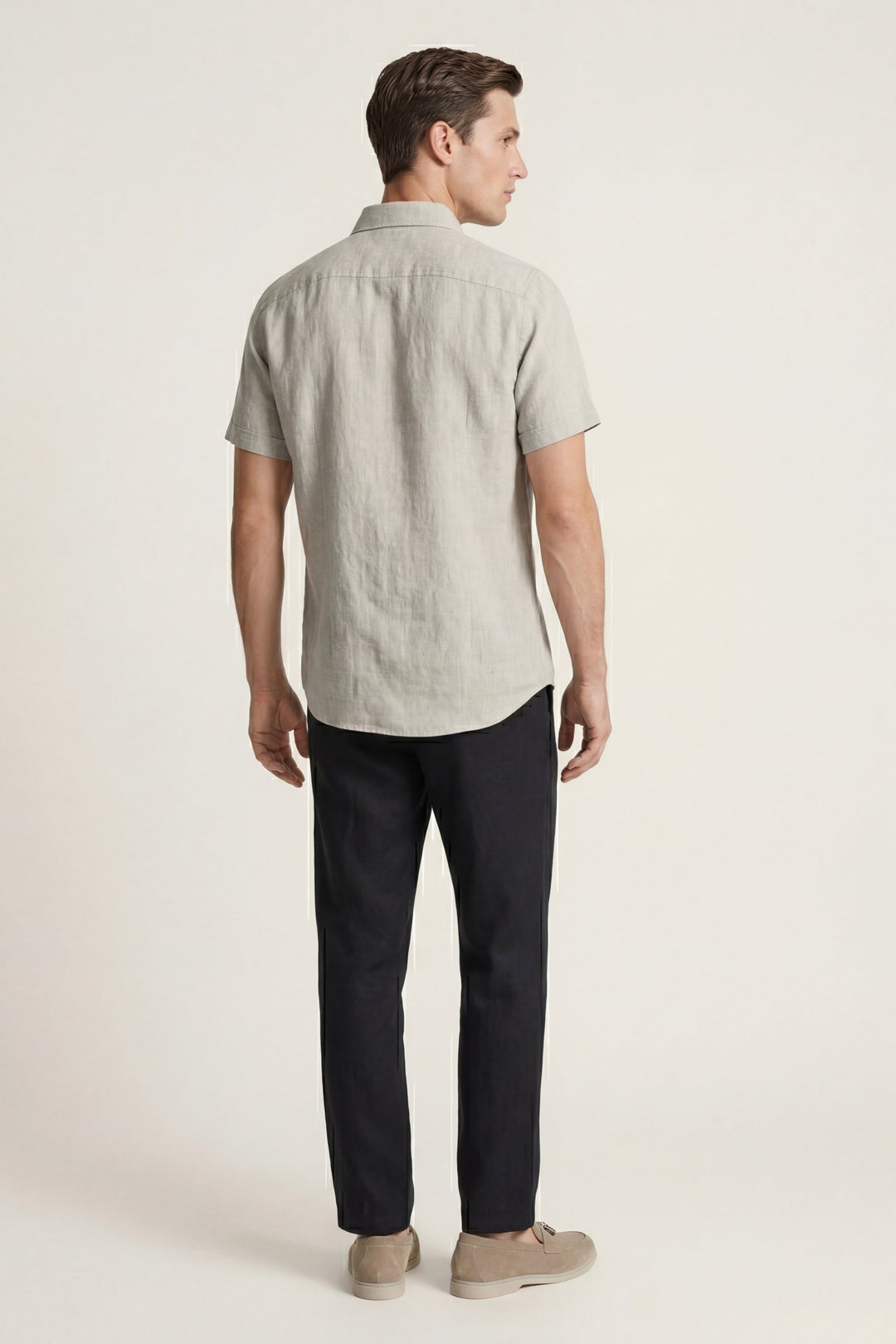 Ensemble en Lino Trento Beige/Nero