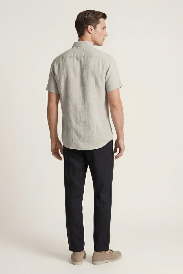 Ensemble en Lino Trento Beige/Nero