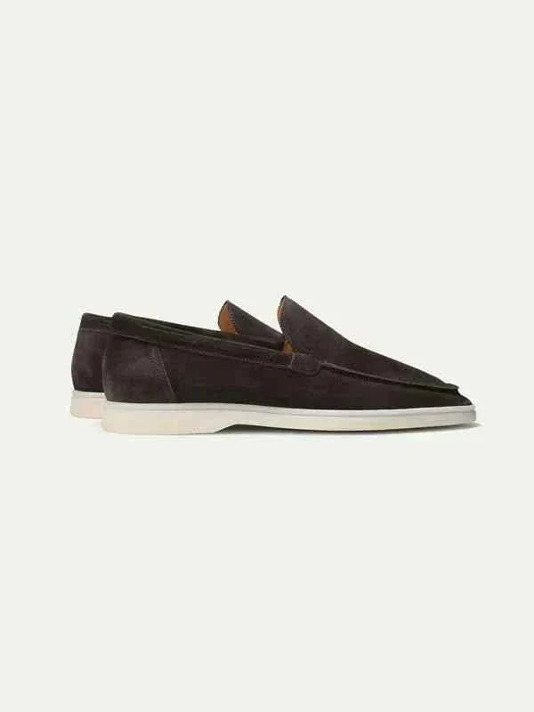 Mocassin Classique en Cuir Suédé Marron
