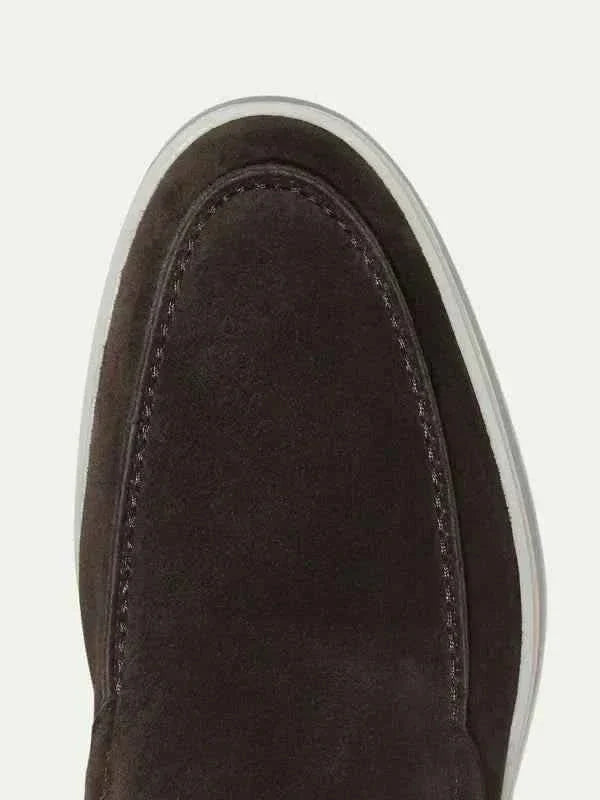 Mocassin Classique en Cuir Suédé Marron