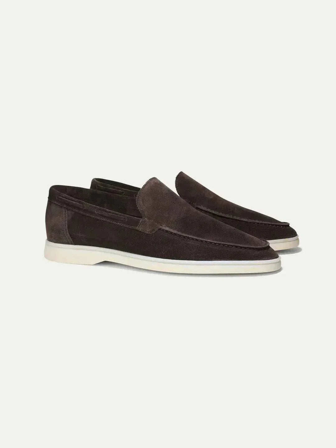 Mocassin Classique en Cuir Suédé Marron
