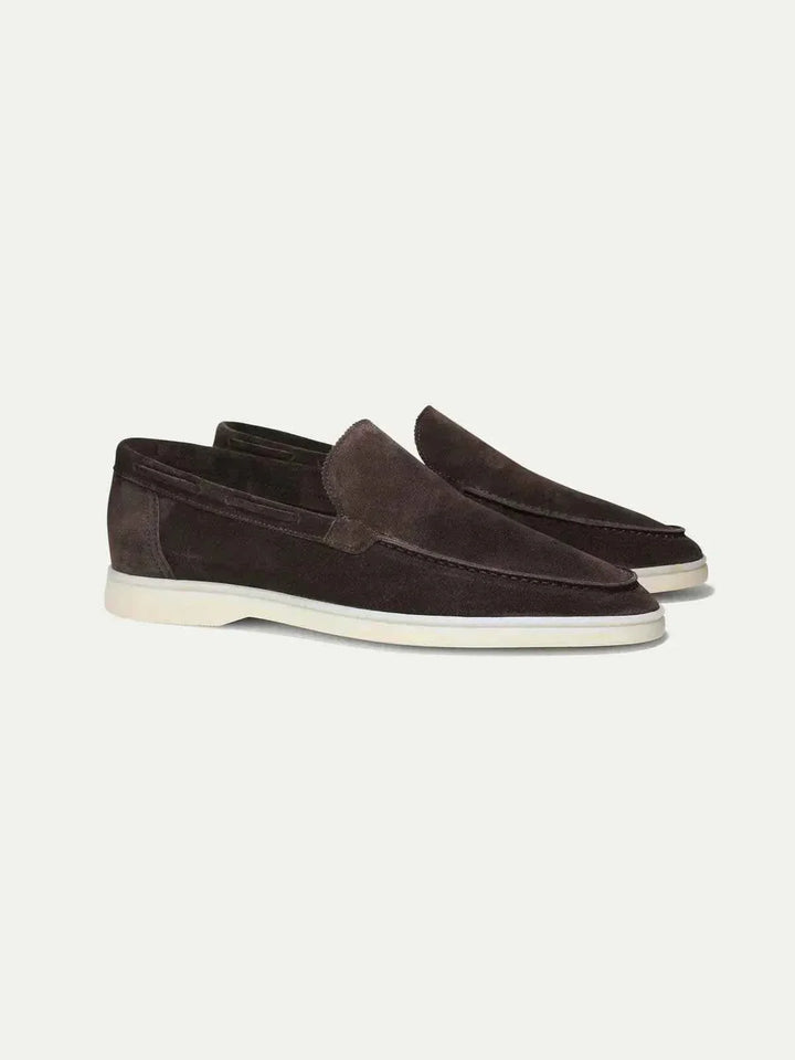 Mocassin Classique en Cuir Suédé Marron