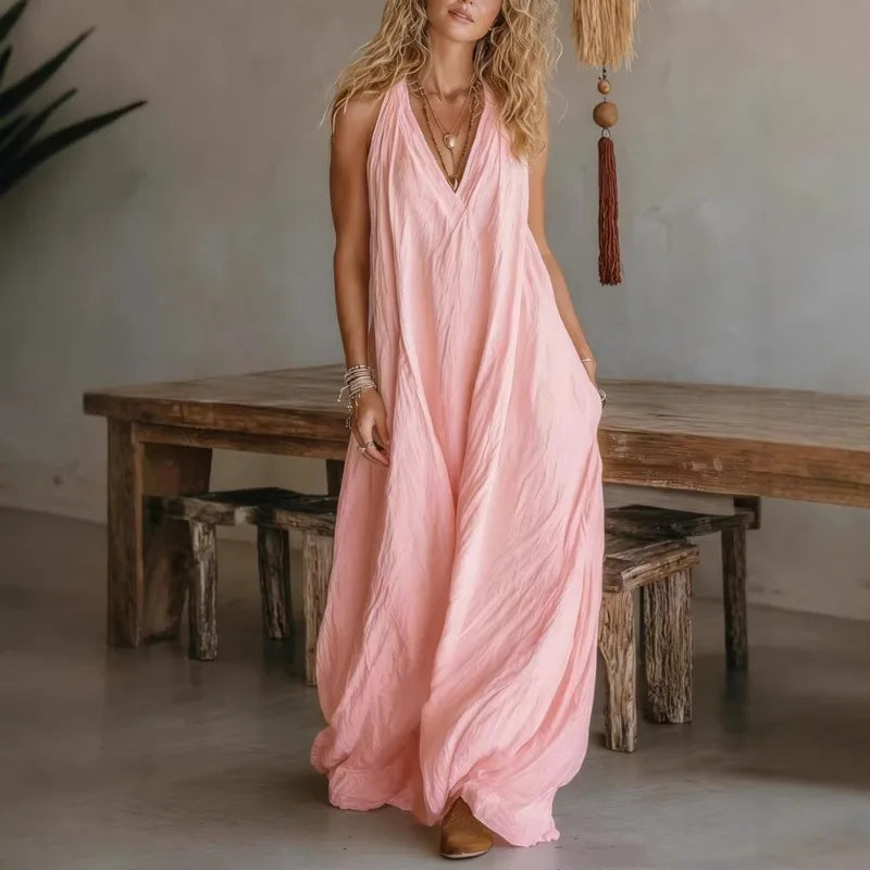 Luna | Robe Maxi en Lin Sans Effort