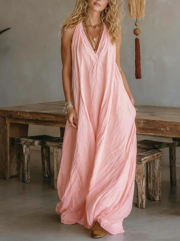 Luna | Robe Maxi en Lin Sans Effort