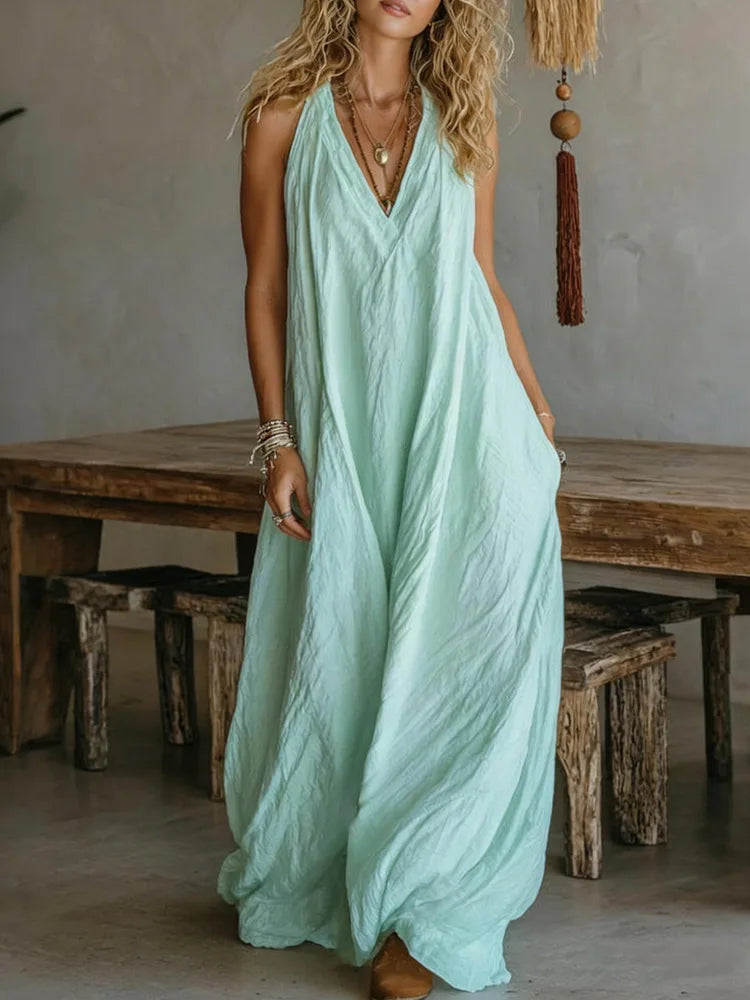 Luna | Robe Maxi en Lin Sans Effort