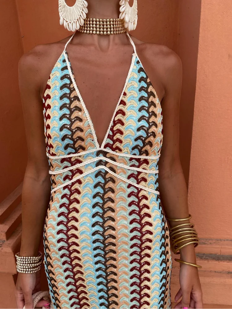 Naama-Lee™ | Robe Maxi Décolleté Dos Nu