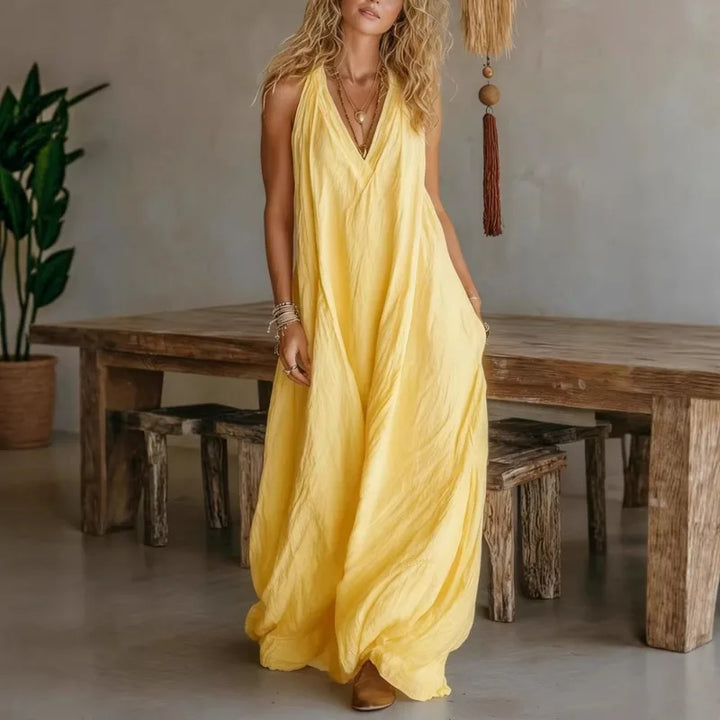 Luna | Robe Maxi en Lin Sans Effort