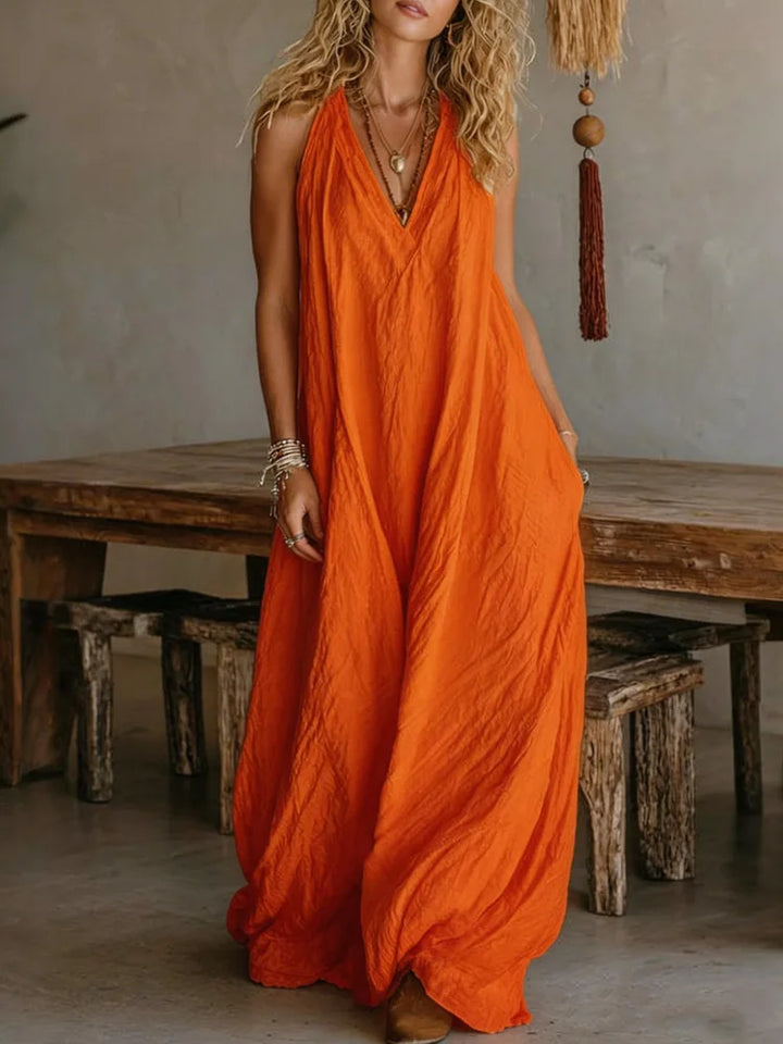 Luna | Robe Maxi en Lin Sans Effort