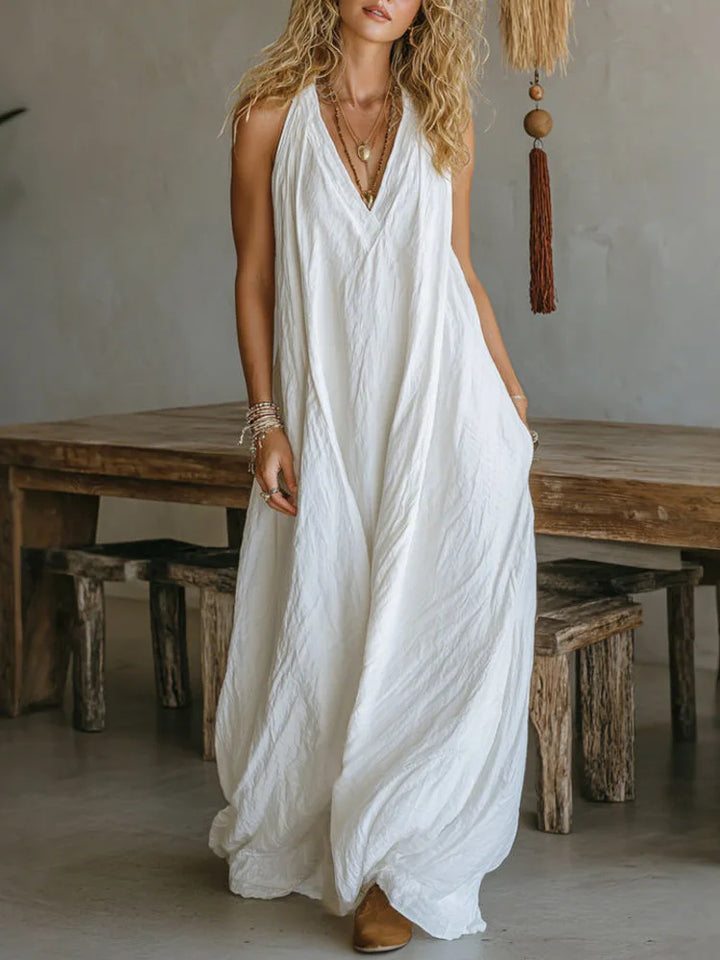 Luna | Robe Maxi en Lin Sans Effort