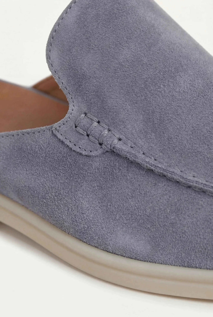 Mule Yacht en Suède Bleu Bébé