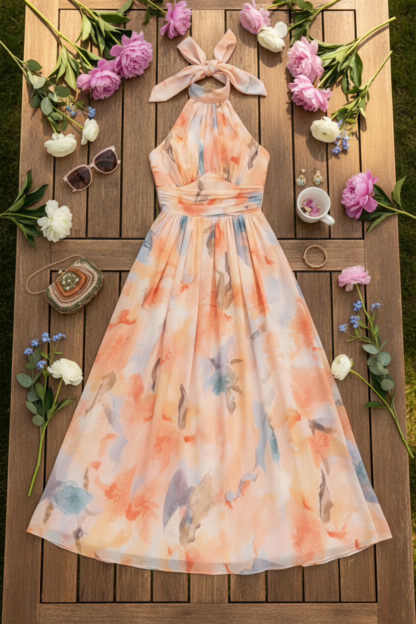 Esther™ | Robe à col halter