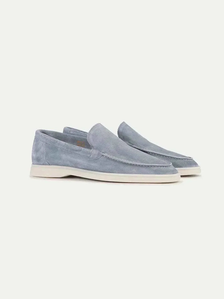 Mocassins Classiques en Suède Azzurro Baby