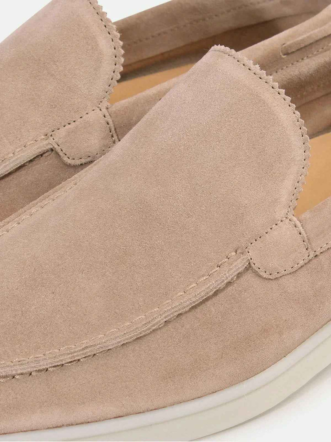 Mocassin Classique en Daim Beige