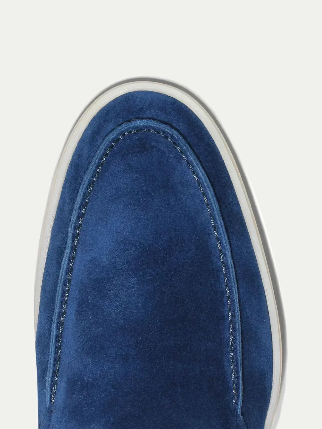 Mocassin Classique en Daim Bleu Berry