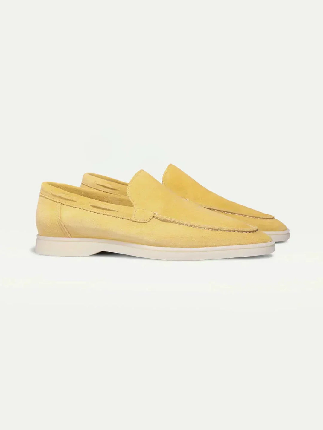 Mocassin Classique en Daim Jaune Agrume