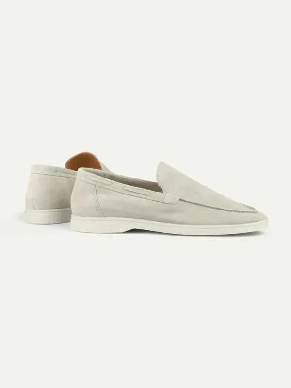 Mocassin Classique en Suède Crème