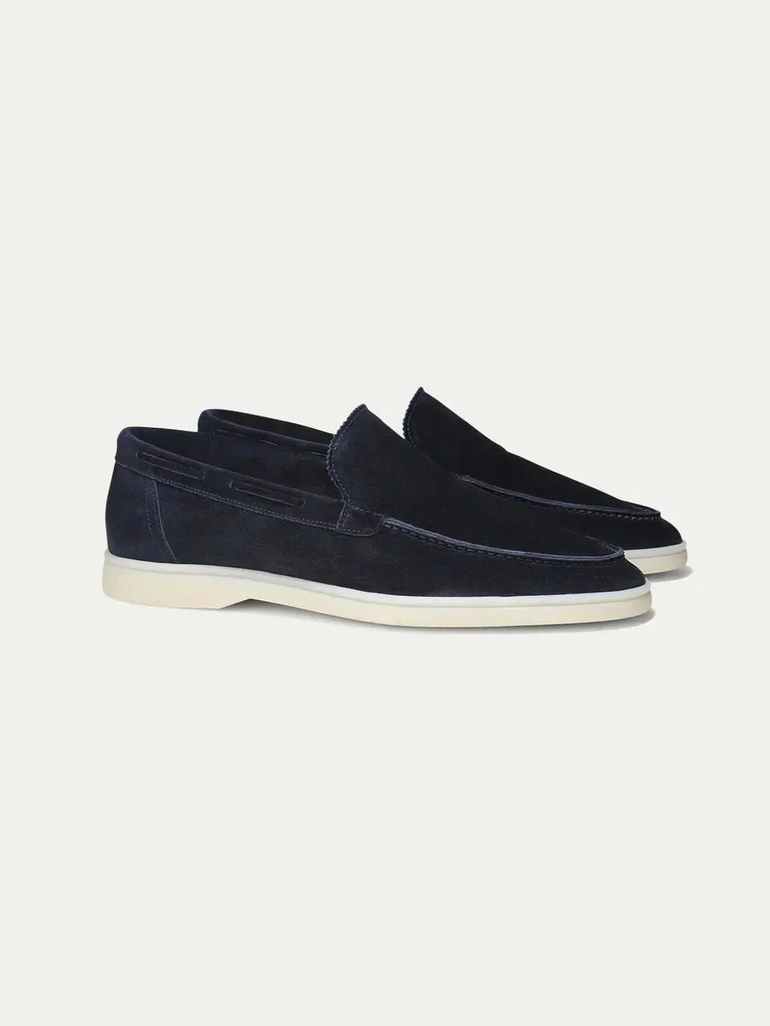 Mocassin Classique en Cuir Suédé Bleu Marine