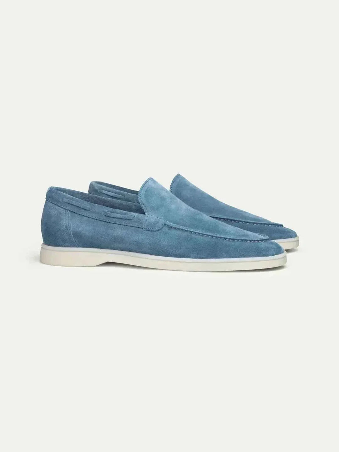 Mocassin Classique en Suède Bleu Océan